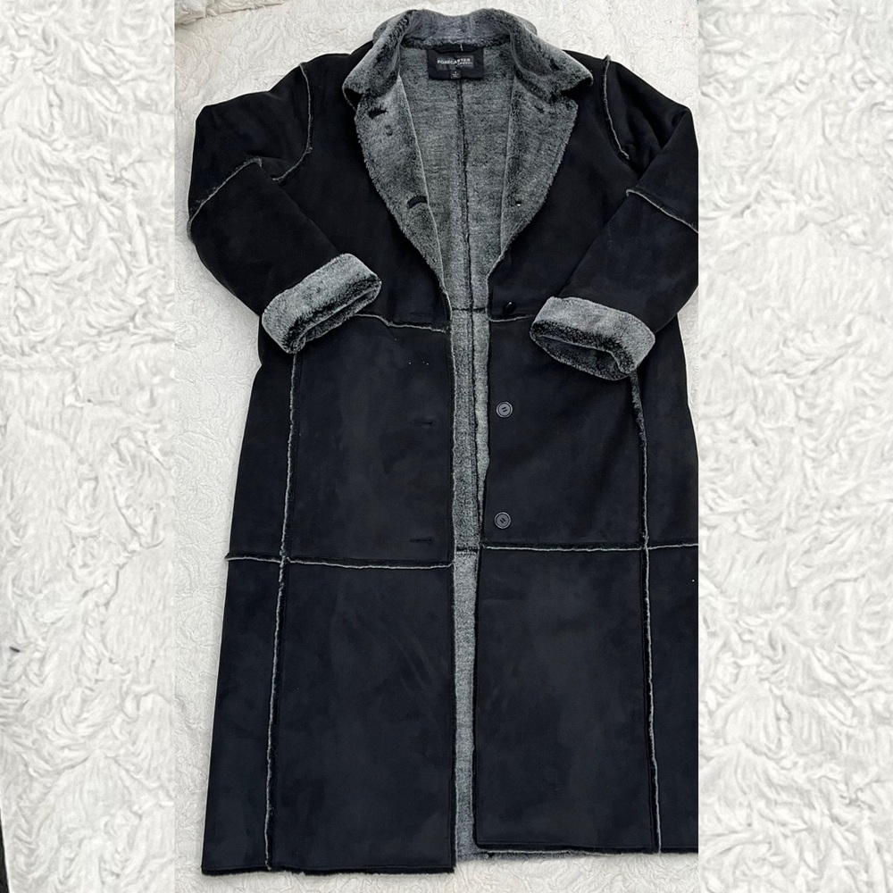 Vintage Full Length Shearling Patchwork Jacket - image 1